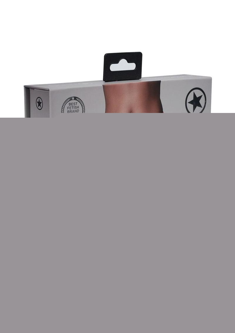 Ouch! Vibrating Strap-On Thong Rechargeable - Red - Large/Medium