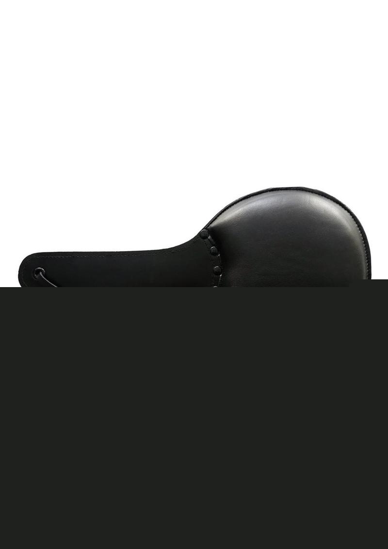 Padded Leather Ping Pong Paddle - Black