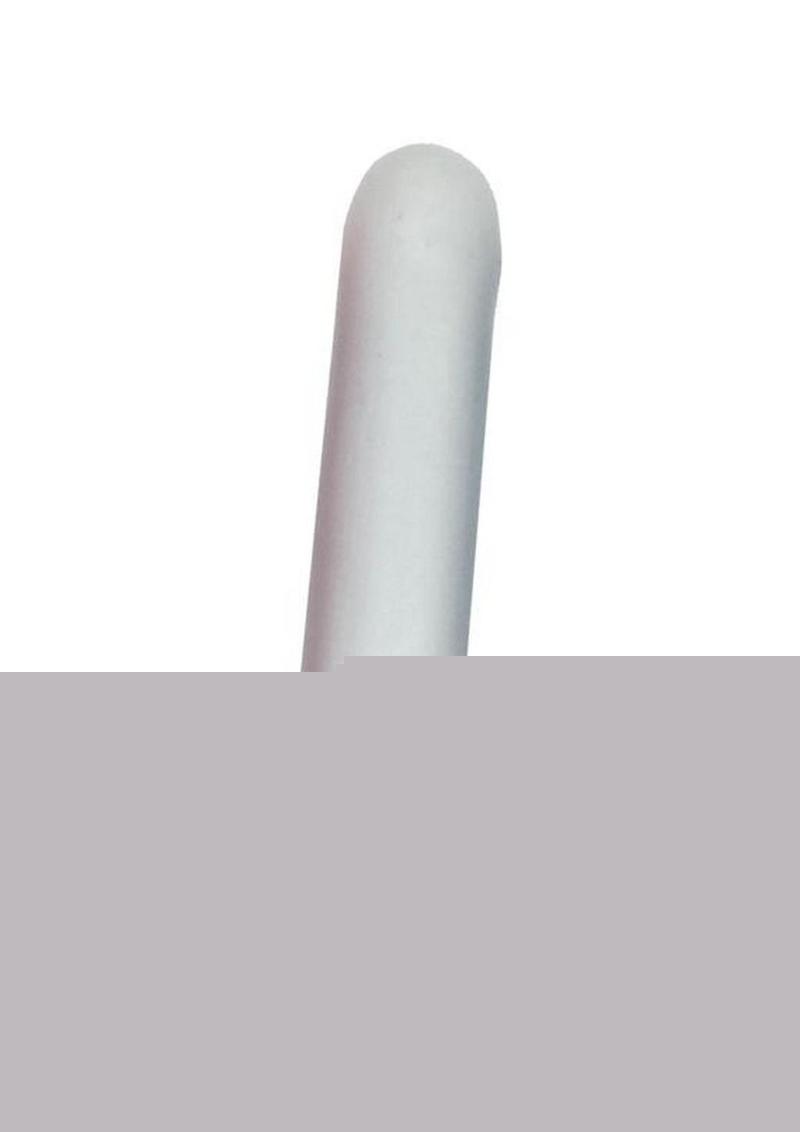 Pearl Sheens Smooth Vibrator - White - 5in