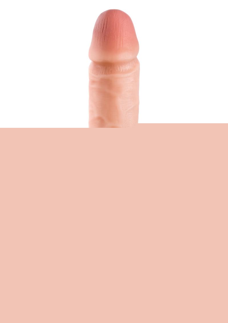 Performance Plus Silicone Cock Sheath Penis Extender - Flesh/Vanilla - 10in