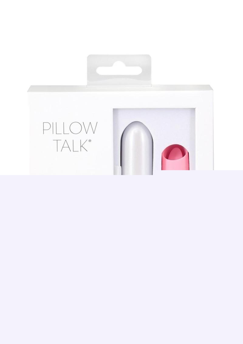 Pillow Talk Lusty Luxurious Rechargeable Silicone Flickering Massager - Pink/White