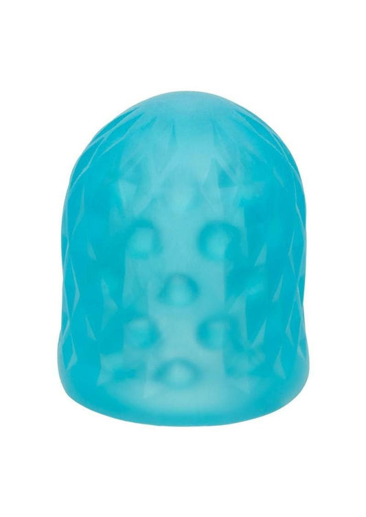 Pop Sock Tickler Reversible Textured Stroker - Blue