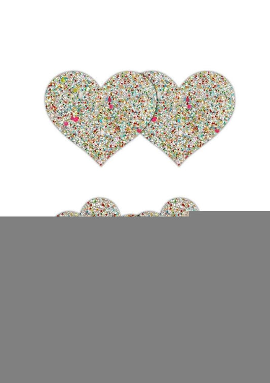 Pretty Pasties Heart and Flower - Glow In The Dark/Multicolor