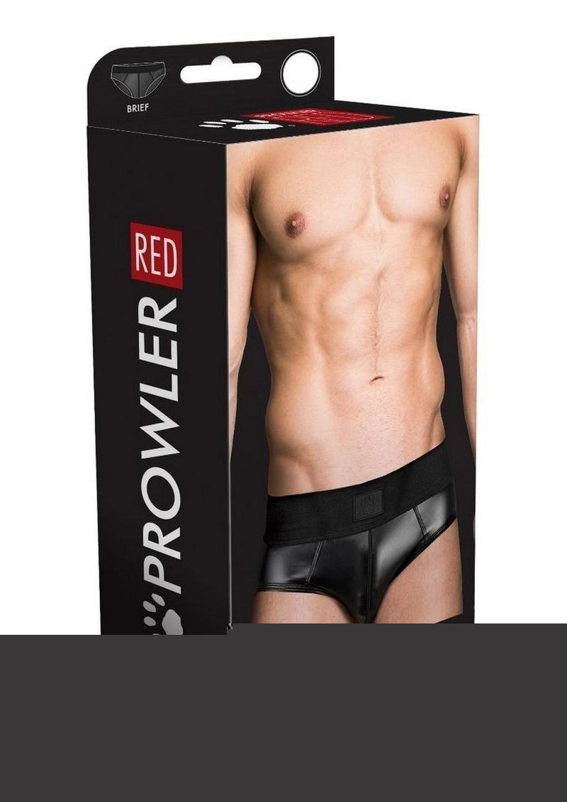 Prowler Red Wetlook Brief - Black - XXLarge