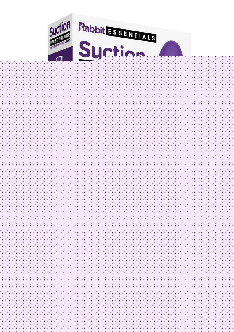 Rabbit Essentials Silicone Rechargeable Clitoral Suction Rabbit - Purple