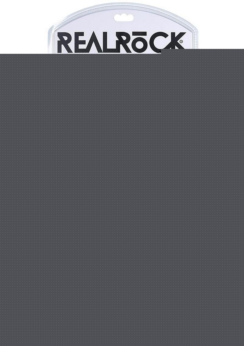 Realrock Ultra Realistic Skin Extra Large Straight Dildo with Balls and Suction Cup - Chocolate - 14in