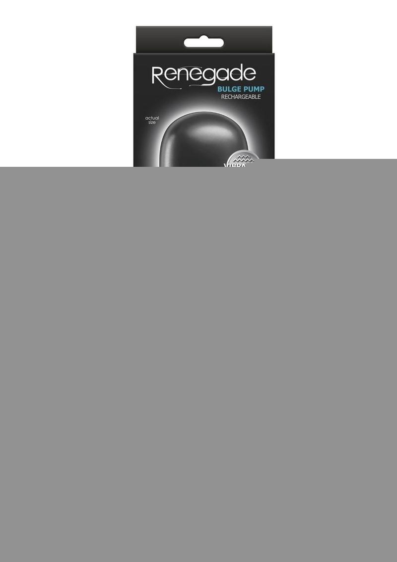 Renegade Bulge Rechargeable Penis Pump - Black