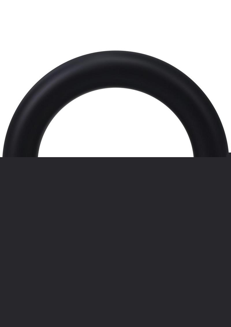 Rock Solid The Silicone Gasket Cock Ring - Black - Medium