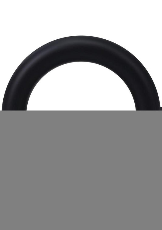Rock Solid The Silicone Gasket Cock Ring - Black - Medium