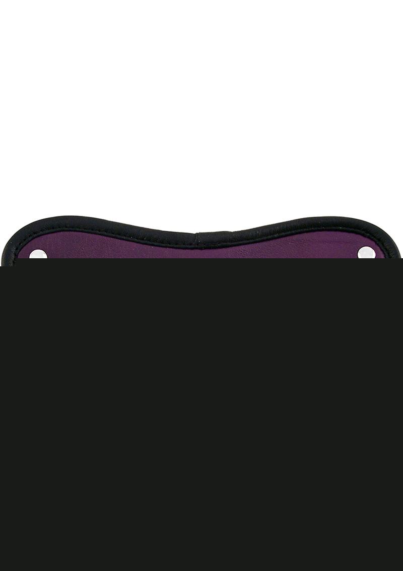 Rouge Leather Blindfold Eye Mask - Purple