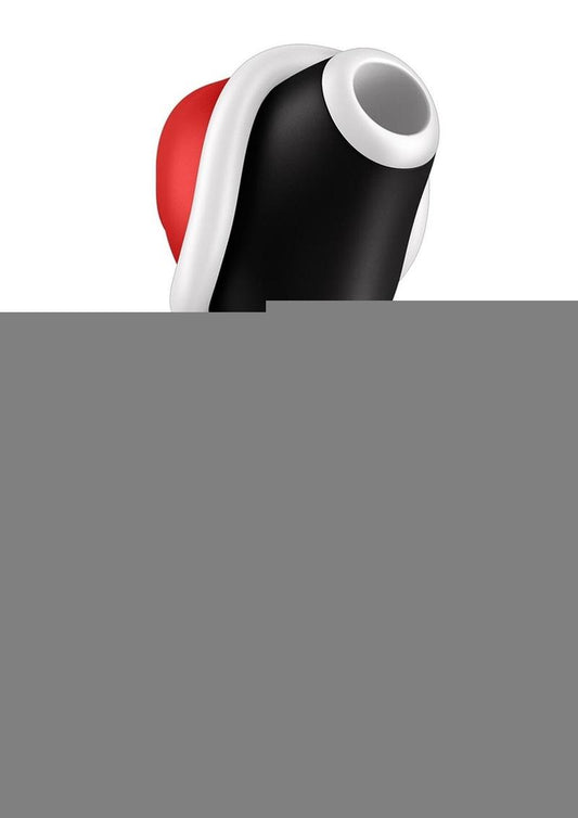 Satisfyer Penguin Silicone Rechargeable Clitoral Stimulator Holiday Edition - Black/White