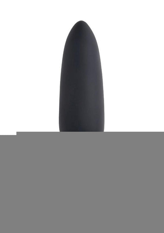 Selopa Black Beauty Rechargeable Silicone Vibrating Plug - Black