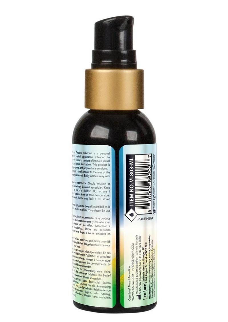 Sensuva Natural Water Based Pineapple Flavored Lubricant - 2oz