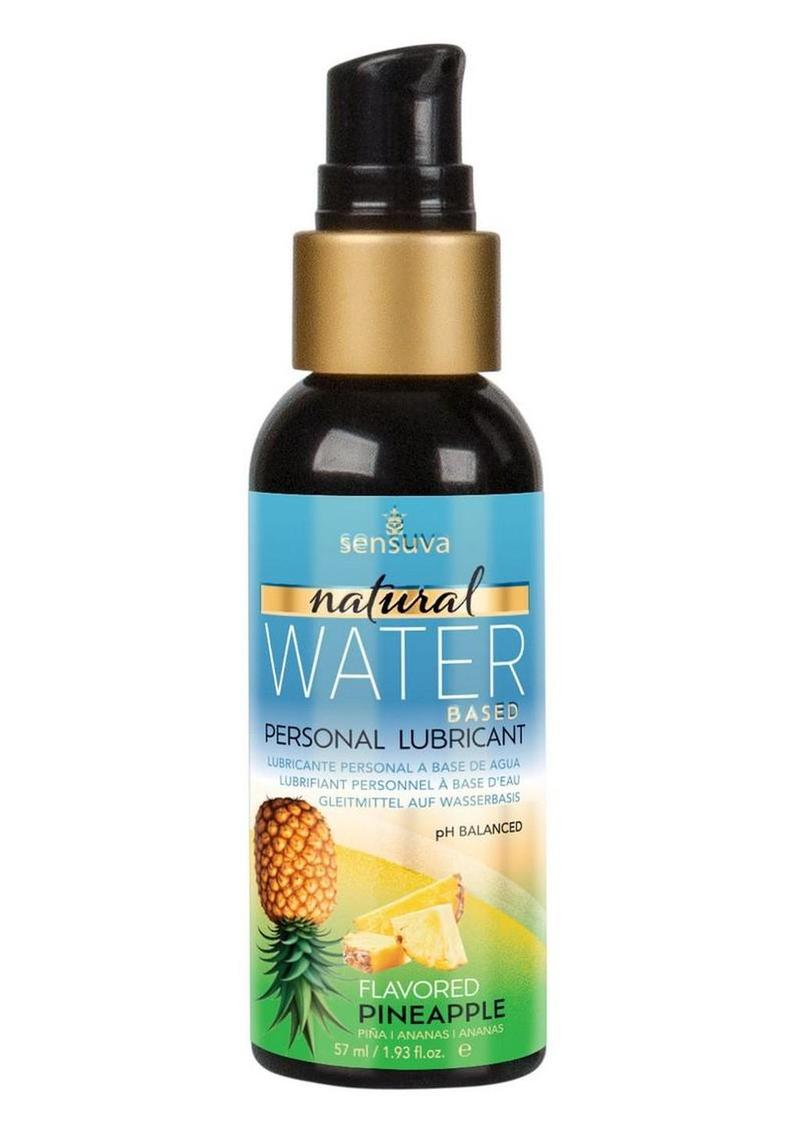 Sensuva Natural Water Based Pineapple Flavored Lubricant - 2oz