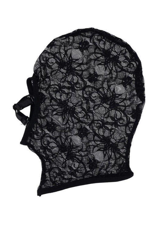 Sex and Mischief Lace Hush Hood - Black