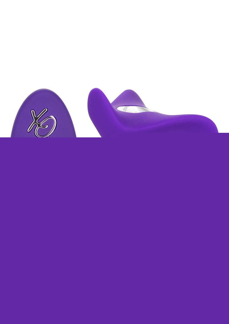 Silicone Remote Orgasm Ring Silicone Rechargeable Waterproof - Purple
