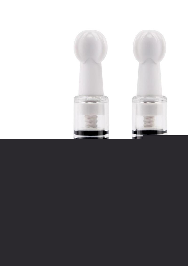 Size Up Nipple and Clit Triple Sucker - Black/Clear - Set