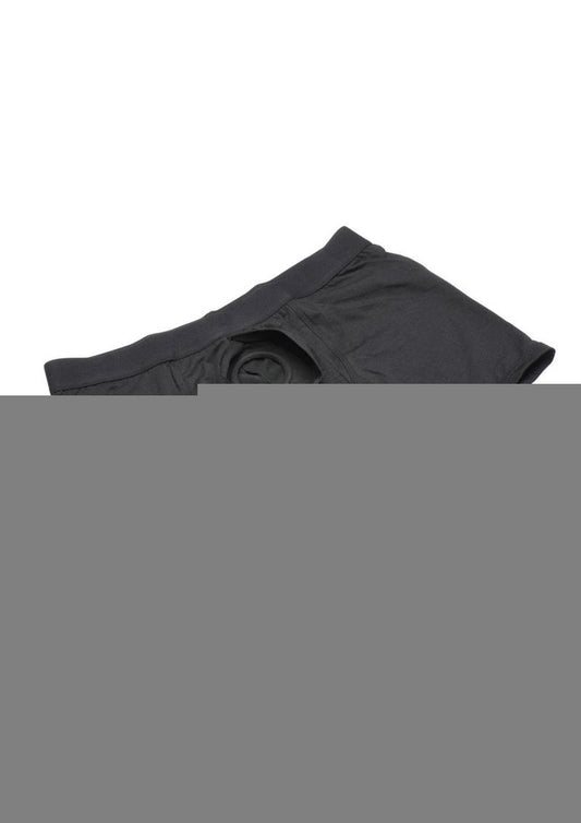 Strap U Incognito Boxer Harness with Hidden O-Ring - Black - Large/Medium