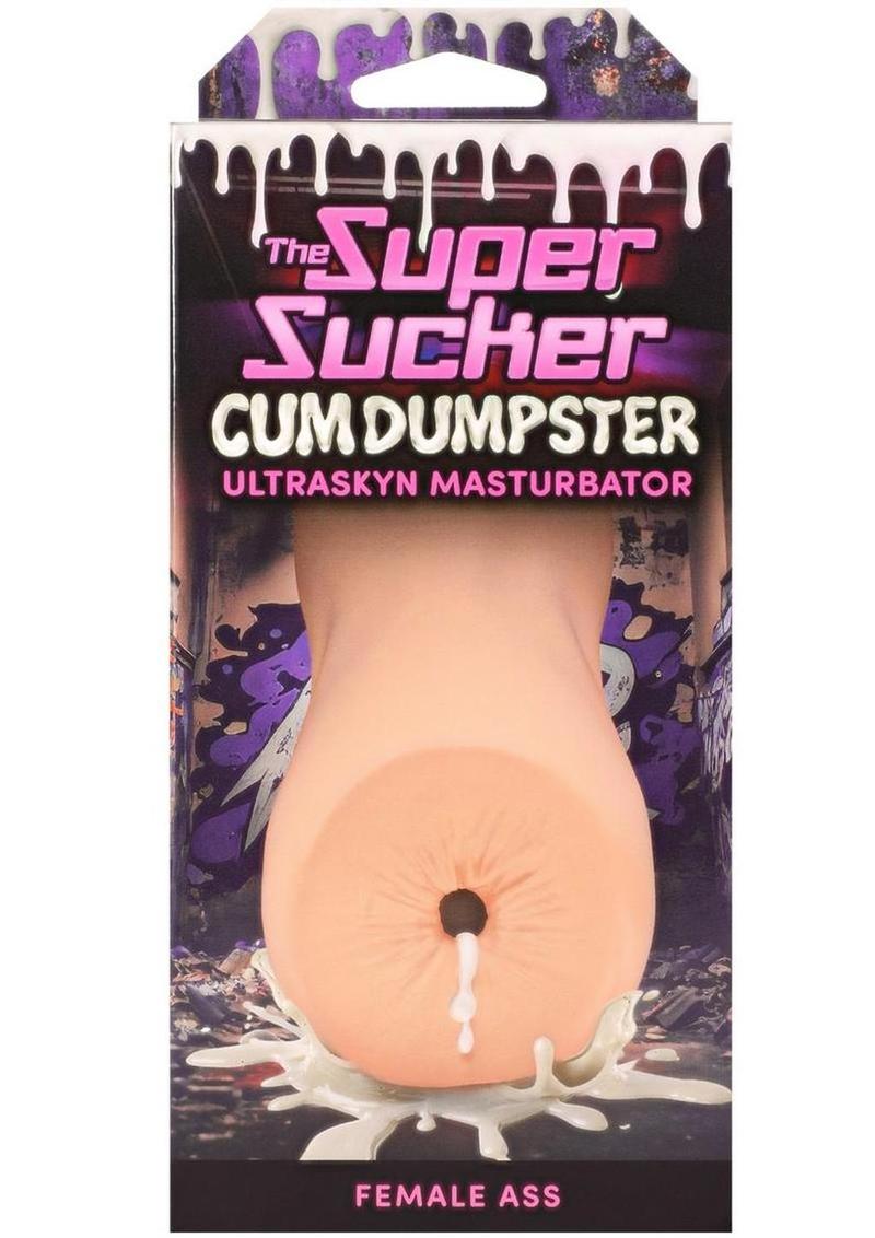 Super Sucker Cum Dumpster Ultraskyn Masturbator - Female Ass - Vanilla