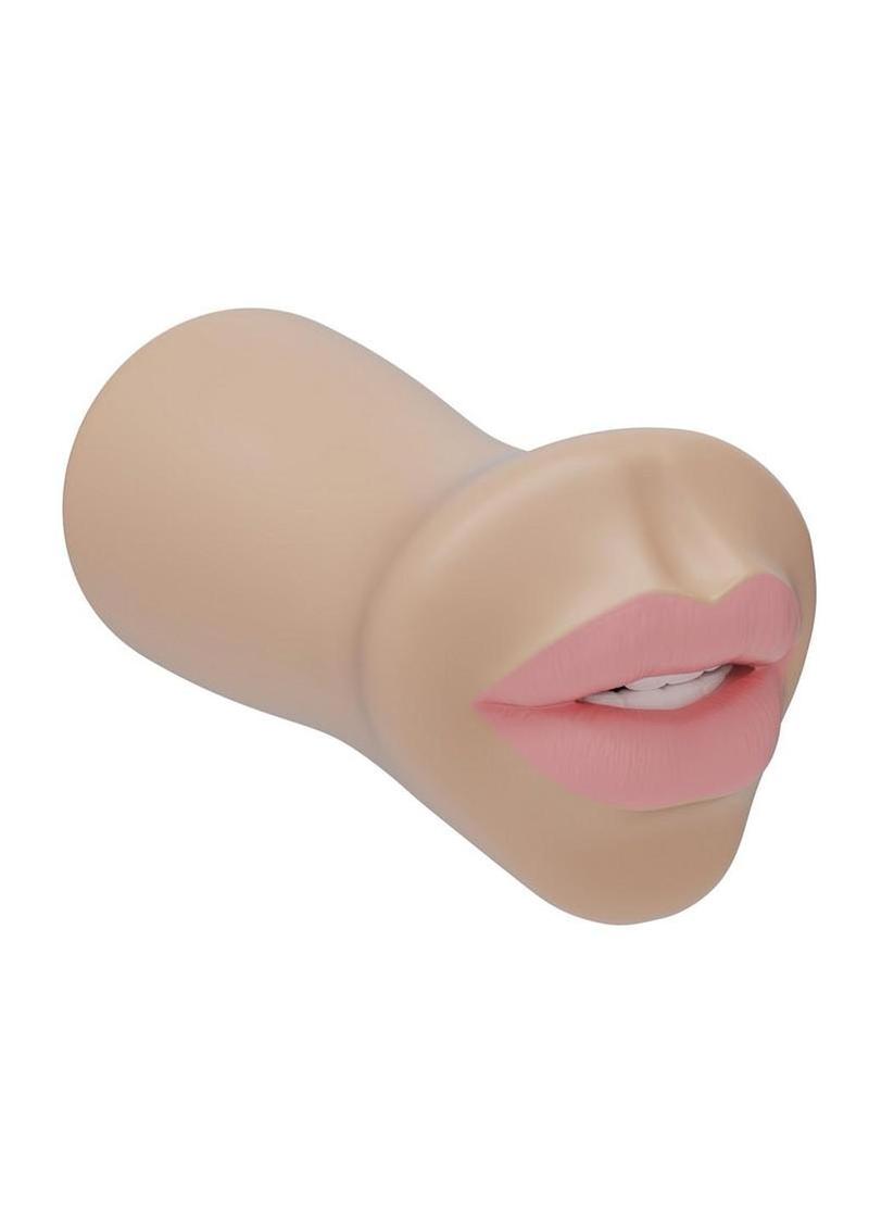 Super Sucker Dick Sucking Lips Ultraskyn Masturbator - Mouth - Vanilla