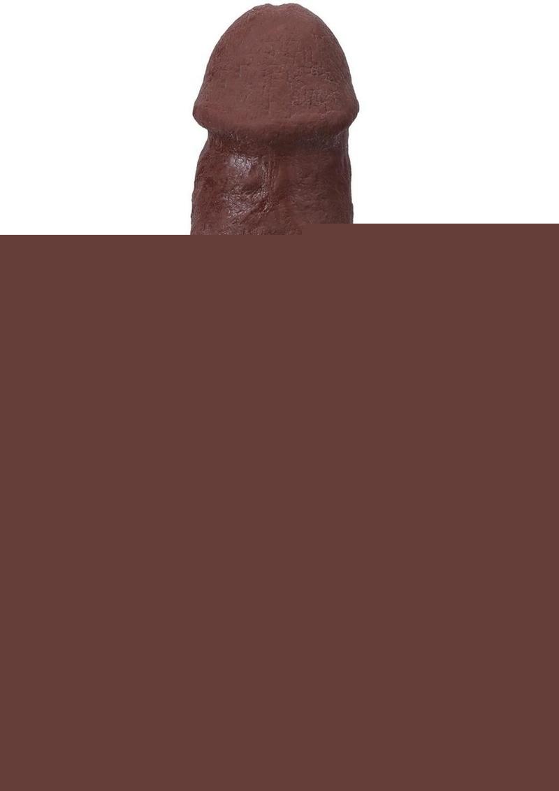 The Realistic Cock with Balls Ultraskyn Squirting with Removable Vac-U-Lock Suction Cup - Chocolate - 9.5in