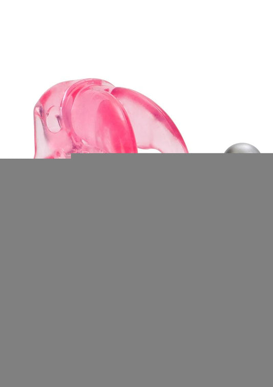 Triple Clit Flicker Cock Ring - Red