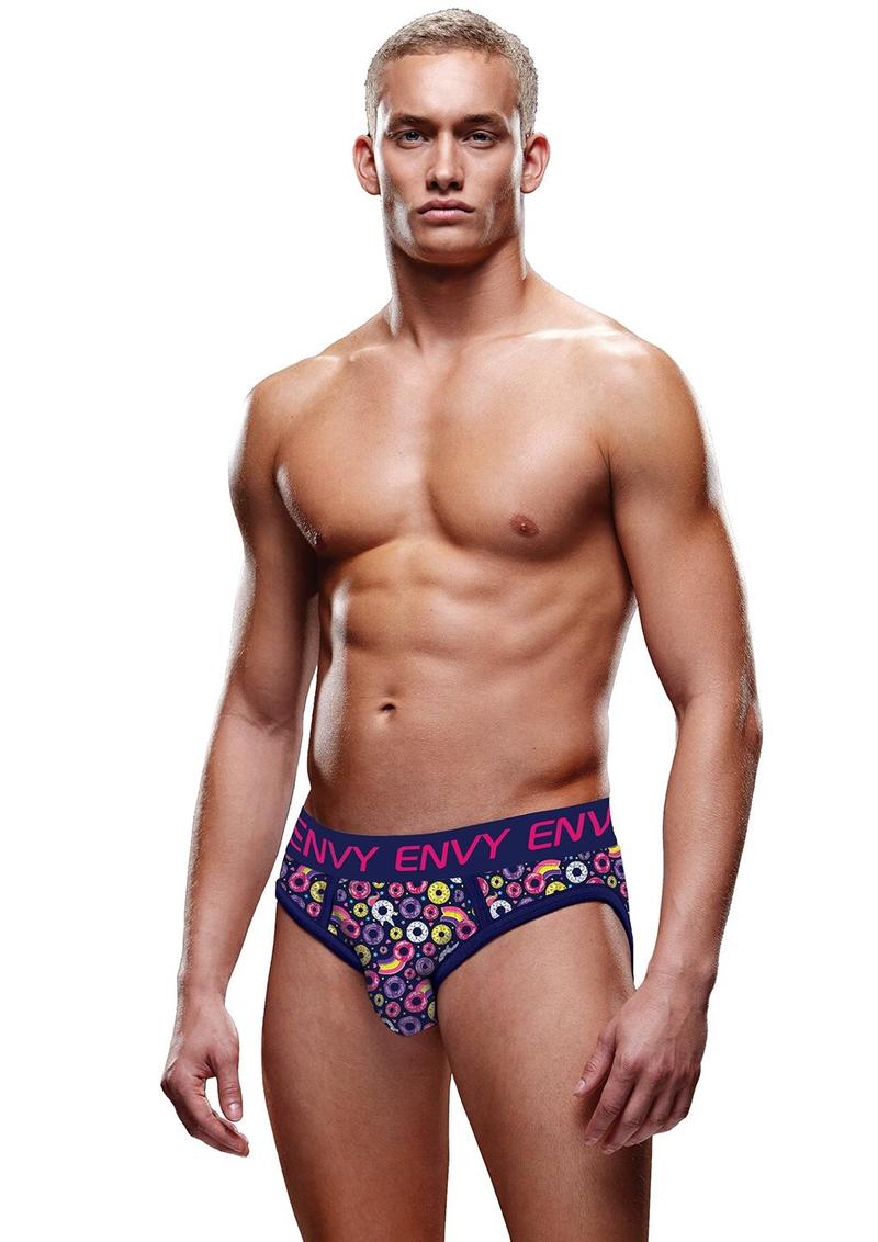 Unicorn and Donuts Bubble Butt Jock - Blue - Large/Medium
