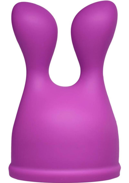Wand Essentials Bliss Tips Dual Stimulation Silicone Attachment - Purple