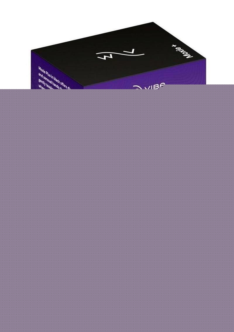 We-Vibe Moxie+ Wearable Rechargeable Silicone Panty Vibe Clitoral Stimulator with Remote Control - Satin - Black