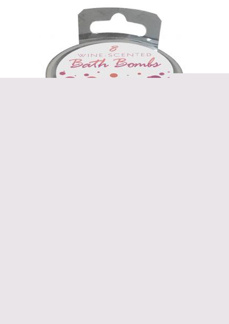 Wine Scented Bath Bombs 3 Scents (8 Bombs Per Glass - Assorted Colors