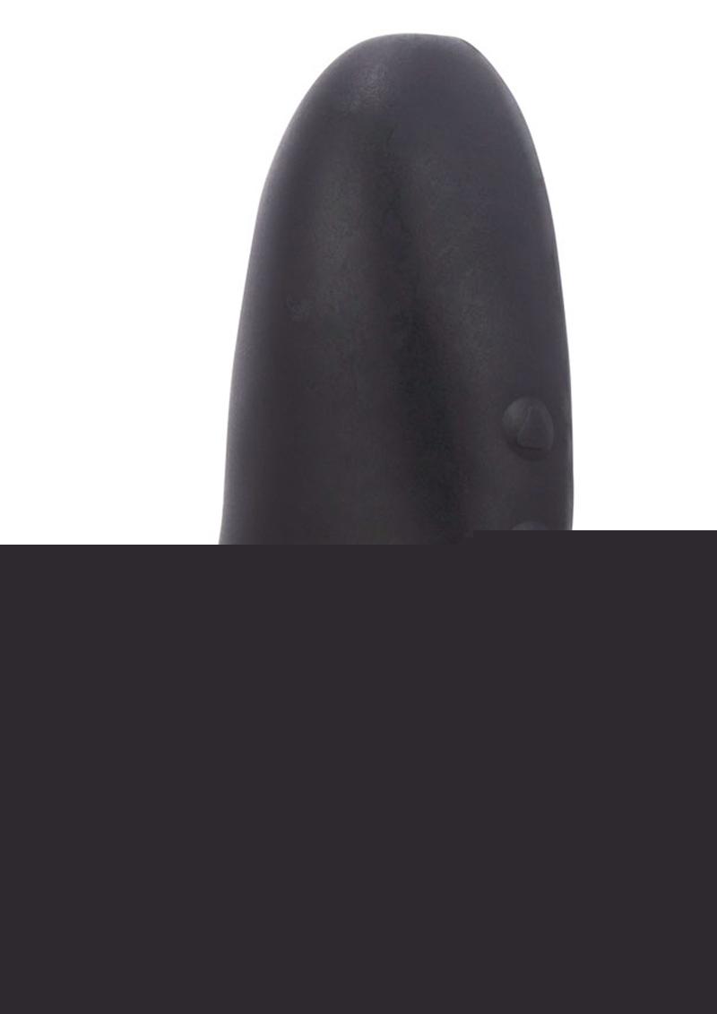 Work It USB Rechargeable Silicone Vibrating C-Ring Waterproof - Black