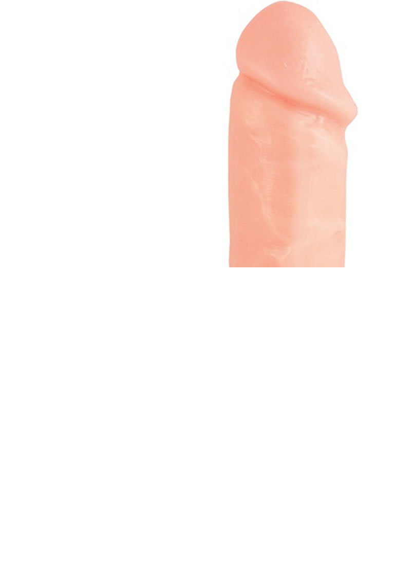 X5 Hard On Dildo with Balls - Vanilla - 8.75in