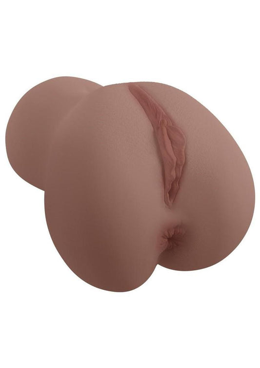 Xkin Pantheress Dual Channel Superhero Masturbator with Vibrating Bullet - Pussy/Ass - Chocolate
