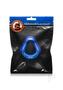 Oxballs Hung Padded Silicone Cock Ring 3in - Blue