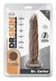 Dr. Skin Platinum Collection Dr. Carter Silicone Dildo With Suction Cup 7.5in - Chocolate