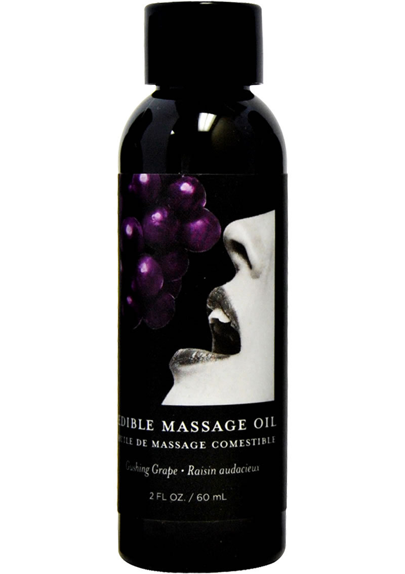 Earthly Body Earthly Body Edible Massage Oil Gushing Grape 2oz
